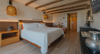 Image of a single bed in a Resort Room.