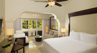 Tropical view warm tone room