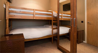 Image of bunk beds in a Retreat Family Room.