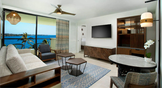 Oceanfront Suite living room area