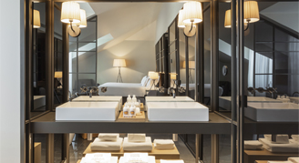 Image of the bathroom in a Premium Room.