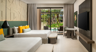 Photo of Plunge Pool Tropical-View Room with two queen beds.