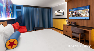 Image of a single bed in a Premium-View Room.