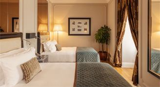 Image of two beds in a Classic Room.