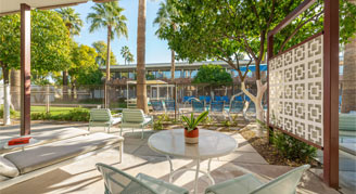 image is of room patio