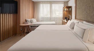 Melia Madrid Princesa Melia triple room with clean sheets