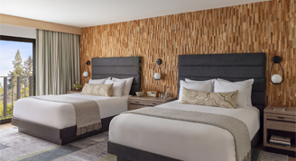 Casa Mani Resort Napa Valley, Curio Collection by Hilton Redwood Lawn room 2 beds.