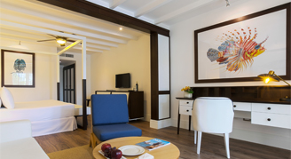 The Ocean Blue & Sand resort deluxe pool view suite