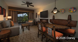 Club Level One-Bedroom Villa - One King Bed Mobility Accessible with Roll-In Shower