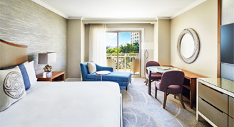 Photo of Deluxe Room with one king bed.