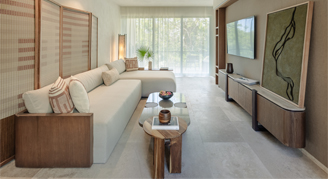 Image of the living area in a Lagoon Area Suite.