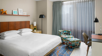 Image of a single bed in a Room.