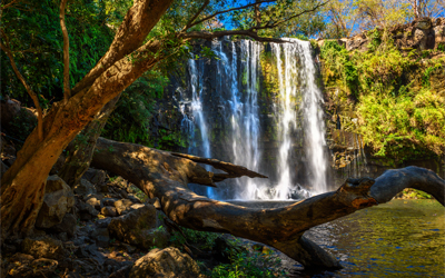 Llanos de Cortés waterfall near Bagaces in Guanacaste