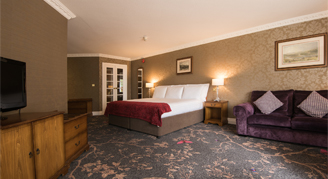 Image of a single bed in a Family Room.