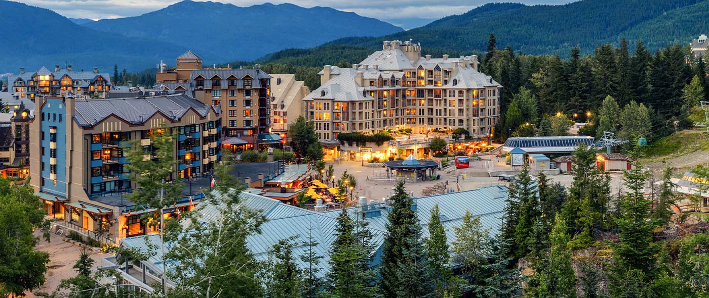 Whistler Village in British Columbia, Canada