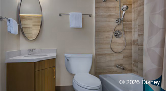 Preferred-View One-Bedroom Villa - One King Bed Mobility Accessible with Tub