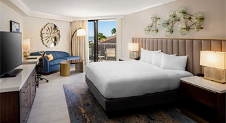 Partial-Ocean-View One King Bed room