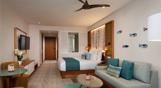 Junior Suite Tropical-View - Two Queen Beds at Dreams Macao Beach Punta Cana resort