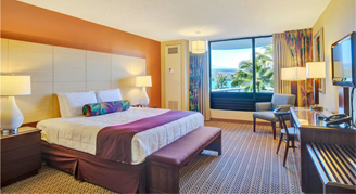 Ocean view room with 1 king bed