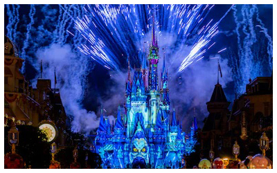 the nightly fireworks spectacular at the Magic Kingdom