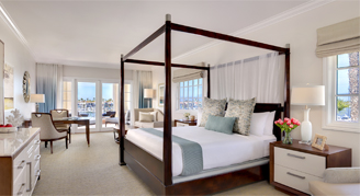 Image of a single bed in a Presidential Suite.