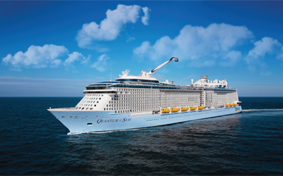 Quantum of the Seas aerial image.