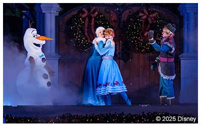 Walt Disney World Resort - Elsa, Anna, Olaf &amp; Kristoff on stage