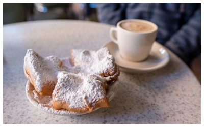 Beignets and coffee