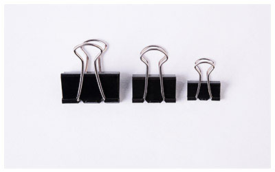 Image of binder clips.