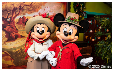 Mickey and Minnie posing
