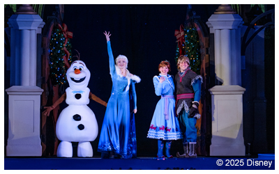 The Frozen gang onstage