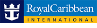 Royal Caribbean logo, links to cruise line website with information about vaccination requirements.